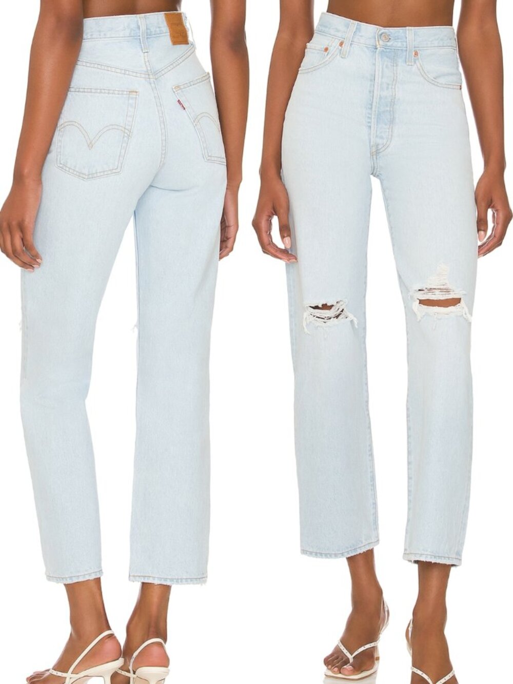 Levi’s Premium Ribcage Straight Ankle Blue Jeans